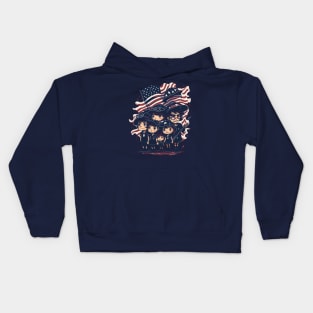 Patriotic American Family Kids Hoodie